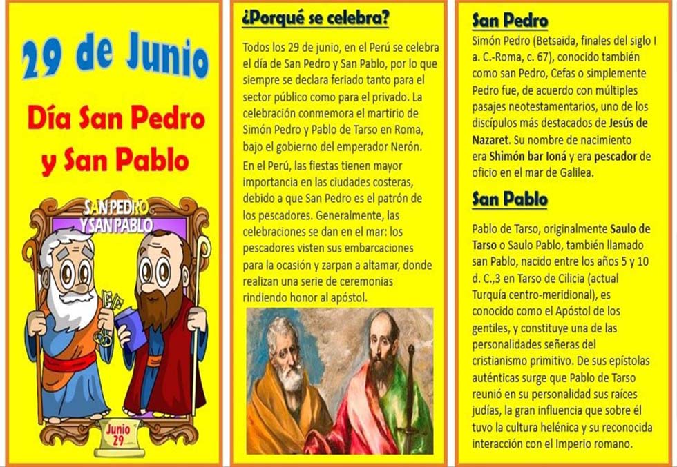 Día de San Pedro y San Pablo IEP SDP